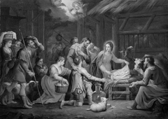 The Adoration of the Shepherds by Jacob Andries Beschey