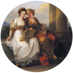 The Artist in the Character of Design Listening to the Inspiration of Poetry by Angelica Kauffman