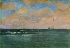 The Bathing Posts, Brittany by James McNeill Whistler
