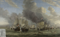 The Battle of Livorno by Reinier Nooms