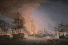 The Bombardment of Algiers, 27 August 1816 by Thomas Luny