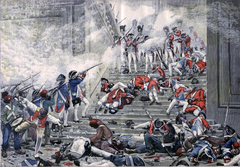 The Capture of Tuileries by Henri-Paul Motte