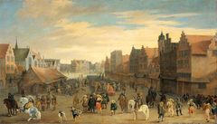 The disbanding of the 'waardgelders' (mercenaries in the pay of the town government) by Prince Maurits in Utrecht, 31 July 1618 by Joost Cornelisz Droochsloot
