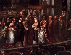 The Doge and the Patriarch Welcoming Henri III, King of France by Andrea Vicentino