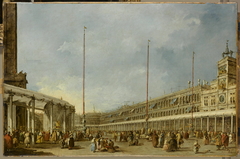 The Doge of Venice Follows the Corpus Domini Procession in the Piazza San Marco by Francesco Guardi