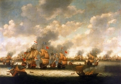 The Four Days Fight, 1-4 June 1666 by Pieter Cornelisz van Soest
