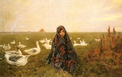The Goose Girl by Józef Rapacki