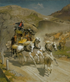 The Gotthard Post (1873) by Rudolf Koller