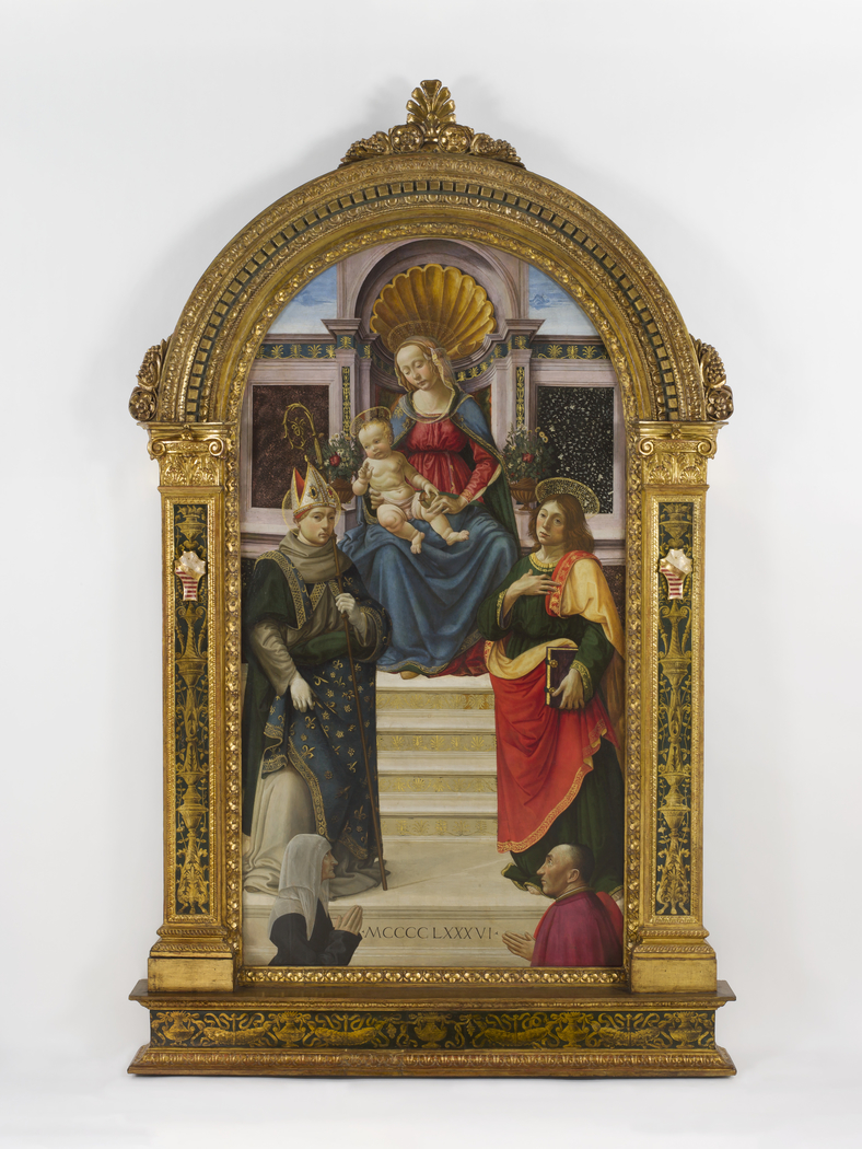 The Madonna and Child with Sts. Louis of...