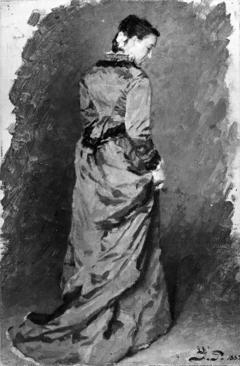 The Painter Agnes Paulsen, the Artist's Sister by Julius Paulsen