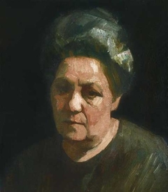 The painter's mother by Dezső Czigány