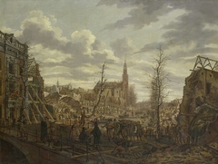 The Rapenburg in Leiden three Days after the Explosion of the Gunpowder-Ship on 12 January 1807