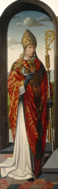 The Saint Anne Altarpiece: Saint Nicholas [left panel]