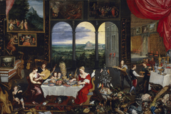 The Senses of Hearing, Touch and Taste by Jan Brueghel the Elder