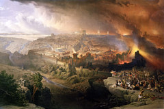 The Siege and Destruction of Jerusalem by the Romans Under the Command of Titus, A.D. 70 by David Roberts