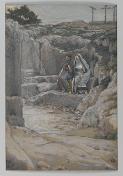 The Two Marys Watch the Tomb by James Tissot