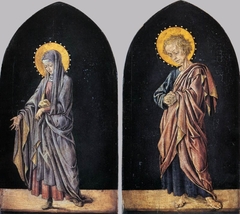 The Virgin: Altarpiece Pinnacle (left) by Master of Pratovecchio
