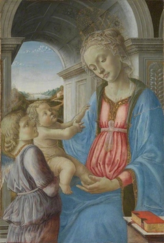 The Virgin and Child with an Angel by Anonymous