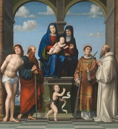 The Virgin and Child with Saint Anne and Other Saints by Francesco Francia