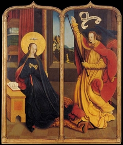 The Virgin of the Annunciation /  The Angel of the Annunciation by Bernhard Strigel