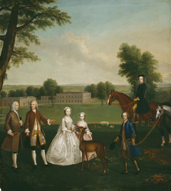 Thomas Lister and Family at Gisburne Park by Arthur Devis
