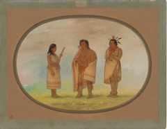 Three Potowotomie Indians by George Catlin