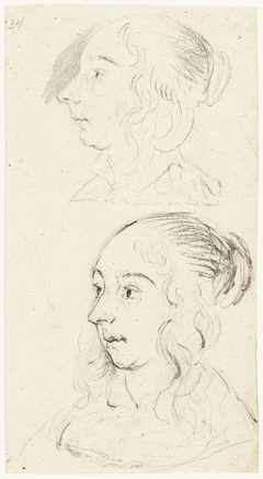 Two Studies of Gesina by Gerard ter Borch II
