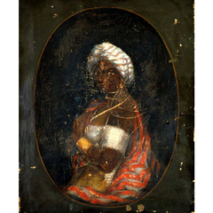 Unidentified Black Woman with Turban by Anonymous