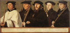 Five Members of the Utrecht Brotherhood of Jerusalem Pilgrims by Jan van Scorel