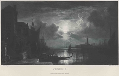 Venedig bei Mondschein by Eduard Schleich the Elder
