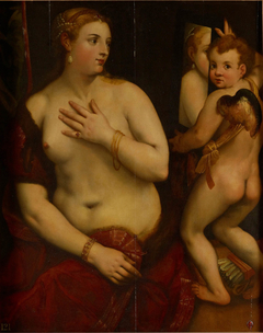 Venus and Cupid with a Mirror