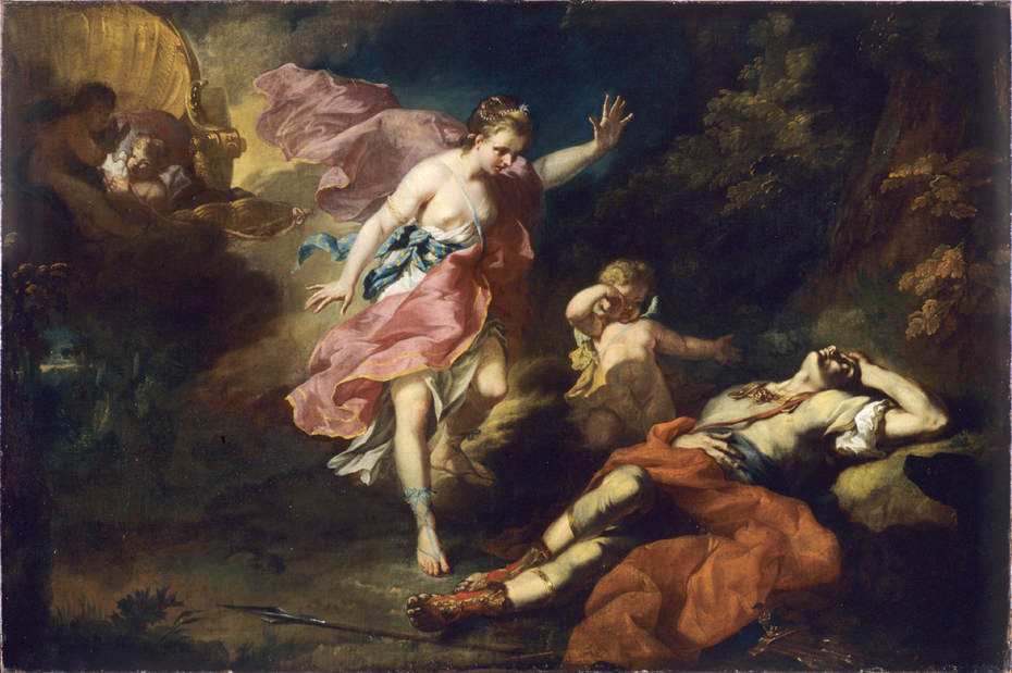 Venus Crying over the Death of Adonis