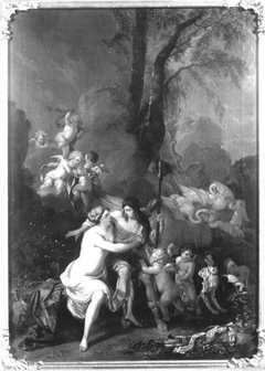 Venus und Adonis by Johann Heinrich Roos
