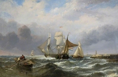 Vessels off the Dutch Coast by Clarkson Frederick Stanfield