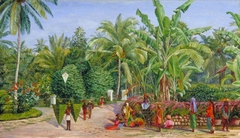 View from the Artist's Window at Buitenzorg, Java by Marianne North
