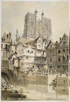 View Of Abbeville by Henry Edridge