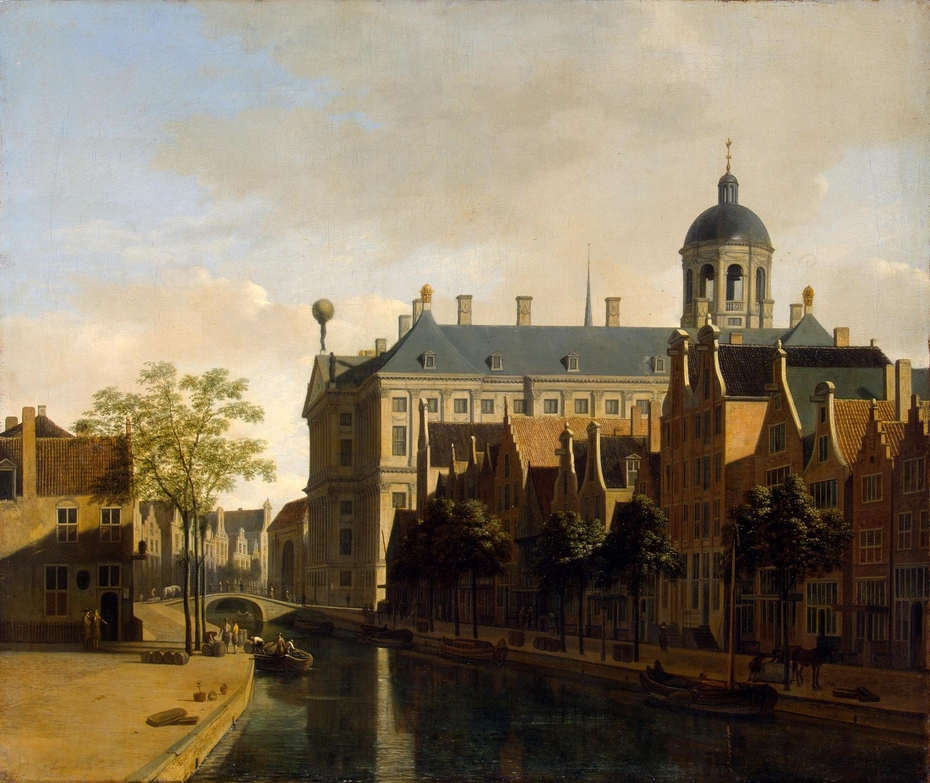 View of the Ratshuis in Amsterdam