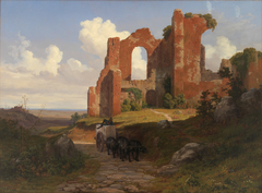 View of the Terme di Caracalla in Rome by Thorald Læssøe