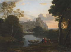 View of Tivoli at Sunset by Claude Lorrain