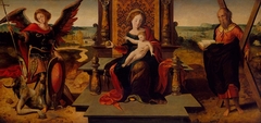 Virgin and Child with Saints Michael and Andrew by Anonymous