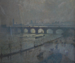 Waterloo Bridge, sun and rain by Emile Claus