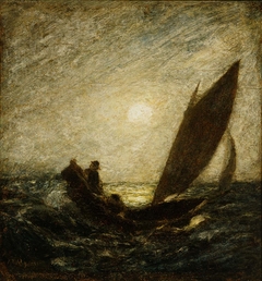 With Sloping Mast and Dipping Prow by Albert Pinkham Ryder