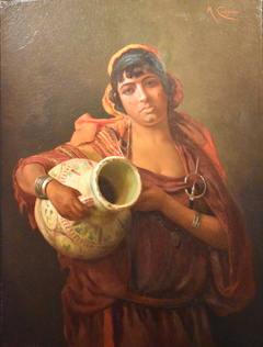 Young Tunisian with a jar by Michele Cortegiani