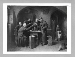 Zollbeamte beim Bier by Friedrich Friedländer