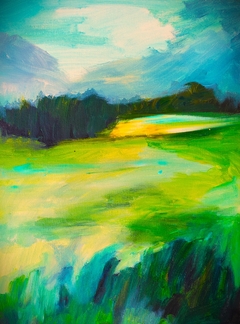 2023 landscape of a meadow by Angela Dagostino