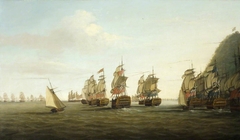 A British Squadron off St Lucia, 25 March 1780 by Dominic Serres
