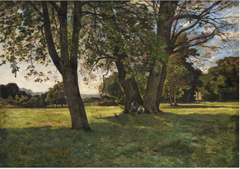 A Country Scene by Henri Harpignies