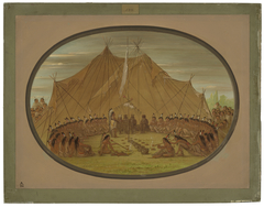 A Dog Feast - Sioux by George Catlin