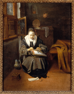 A Lacemaker by Nicolaes Maes
