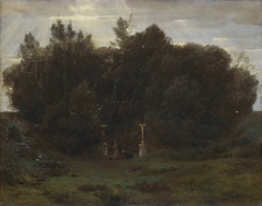 A Sacred Grove by Arnold Böcklin